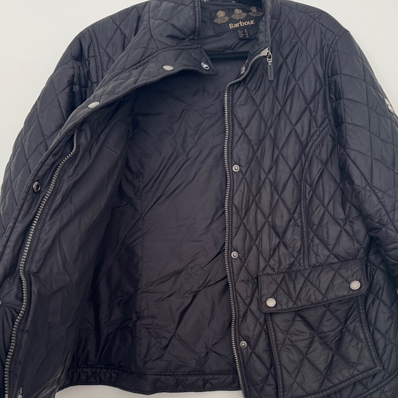 Barbour Black Quilted Puffer Jacket - Picture 4 of 7